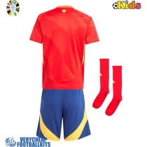 Spain Replica Home Minikit Euro 2024 Short Sleeve (+ pants)